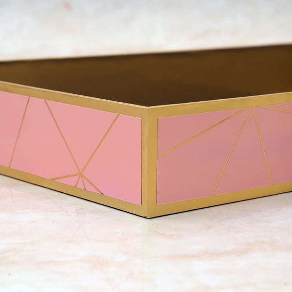 Pink hamper tray abstract